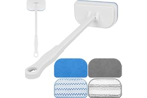 MOSEN Scrub Brush for Shower,4-in-1 Cleaning Brushes with 4 Different Function Cleaning Heads Brush for Shower Cleaning Bathroom Kitchen Car Tub Tile