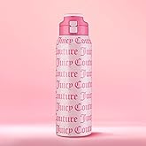 Juicy Couture Glam Getaway Logo 32oz Tumbler with Flip Top Lid, Pink