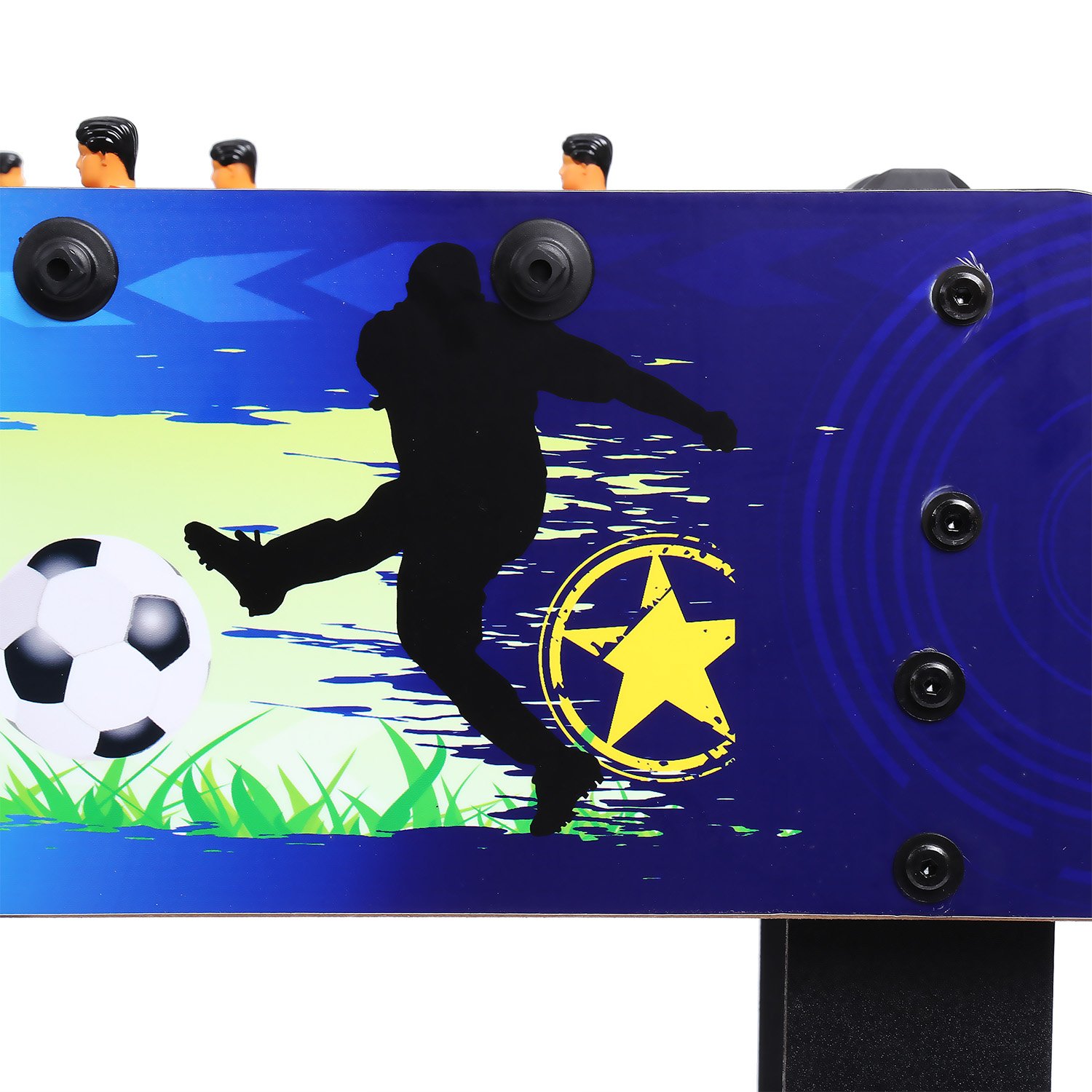 AIMADO Futbolín Competición de Mesa , Mesa de Futbolín, Fútbol Deportes Mesa de Juegos 61.3 x 79 x 121.3cm Negro( EU STOCK)