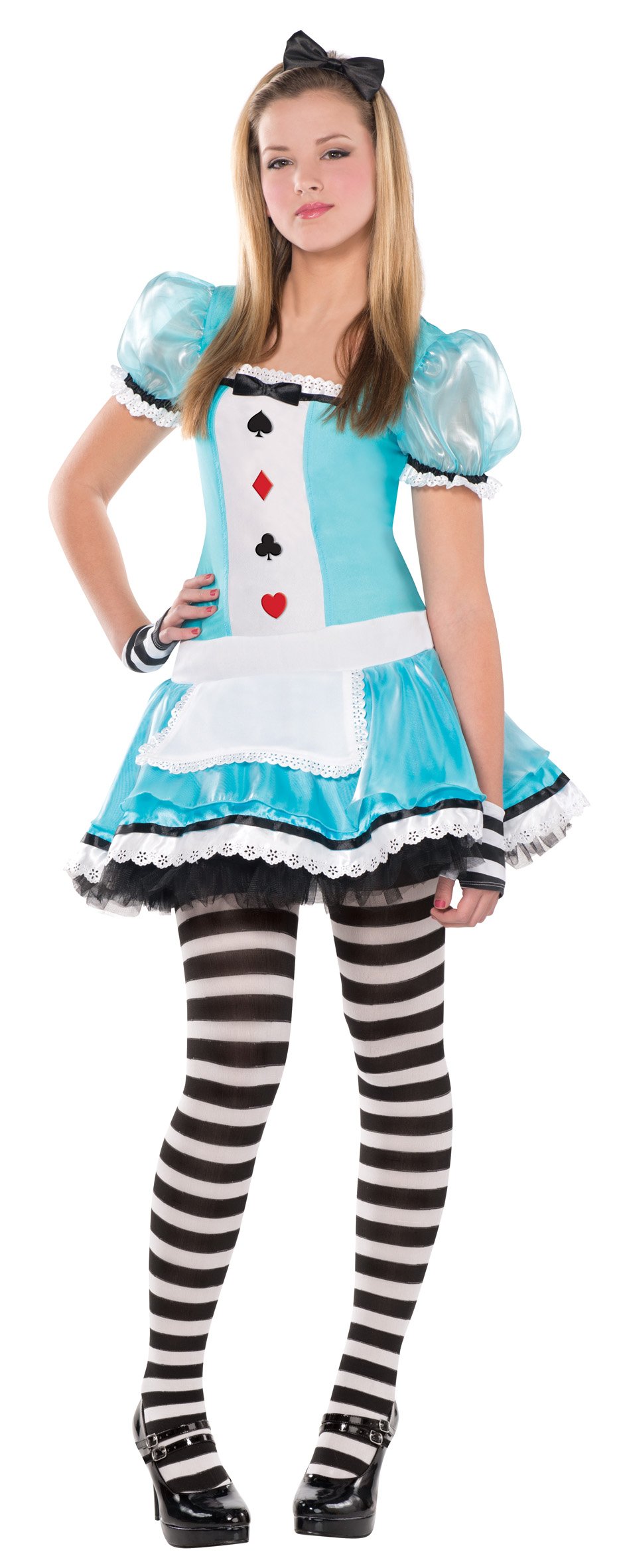 (PKT) (1/1) (841967-55) Child Girls Clever Alice Costume (12-14yr)
