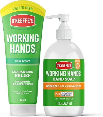O'Keeffe's Working Hands Value Tube 190ml + Orange Scented Hand Soap 354ml
