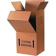 Partners Brand P242260WARDMS Large Wardrobe Moving Boxes, 24" Length x 22" Width x 60" Height, Kraft (Pack of 5)