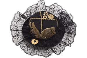 GRACEART Steampunk Mini Top Hat for Women Headwear Costume Accessories