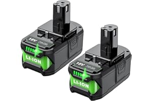 Bonadget New Upgraded 7.0Ah Replacement for Ryobi 18V Battery for ONEPLUS P102 P108 P189 P190 P197 P100 P107 for Ryobi 18V Battery Replacement Cordless Tool Lithium-ion 2PACK