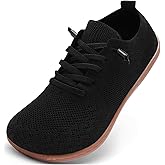 VXGGVX Barefoot Shoes Women Wide Slip-On Barefoot Running Tennis Walking Sneakers Minimalist Breathable Shoes Zero Drop Sole for Workout Gym Travel