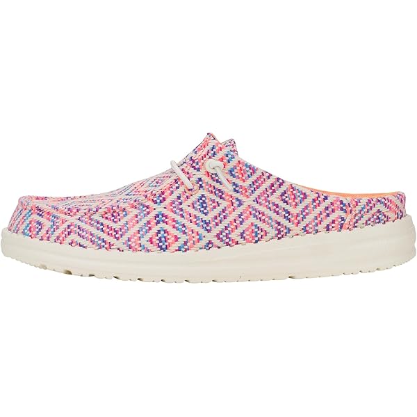 Amazon.com | HEYDUDE Wendy Slip X Sweethearts Peach/Pink Size 7