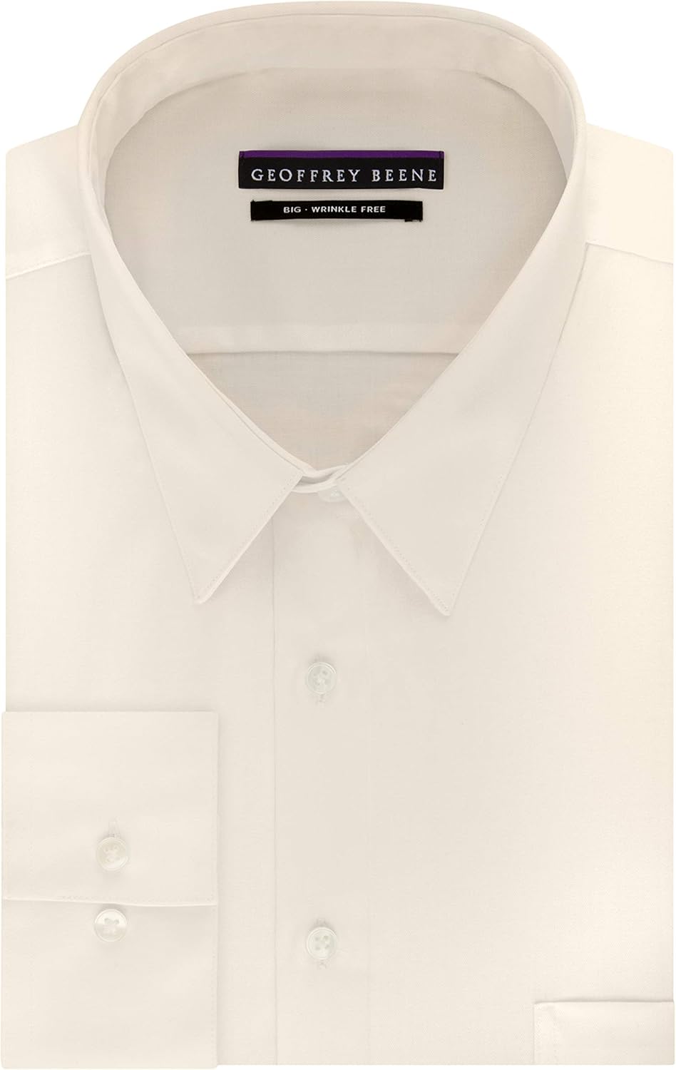Geoffrey Beene Men's BIG FIT Dress Shirts Sateen Solid (Big and Tall) at  Men’s Clothing store