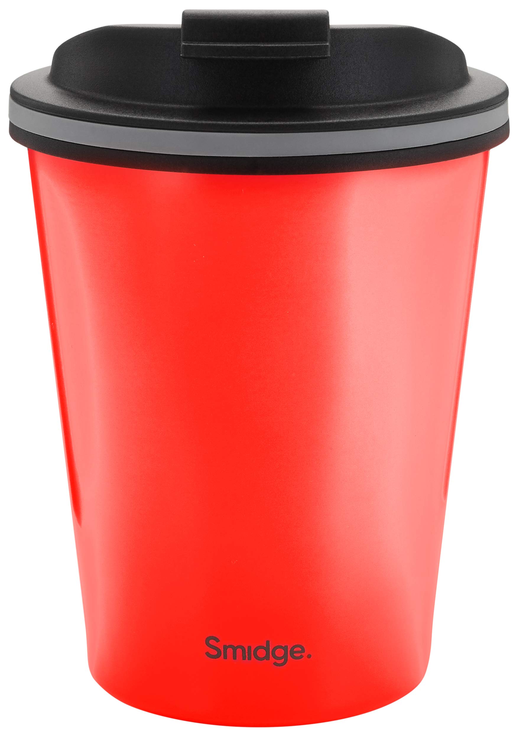 Smidge Reusable Travel Coffee Cup, Leakproof 18/10 Stainless Steel Insulated Cup 236ml, 6 Hours Hot, 12 Hours Cold, Barista Measuring Guide, BPA Free