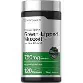 Horb&auml;ach Green Lipped Mussel |120 Capsules | from New Zealand | Premium Freeze Dried Mussel Powder | Non-GMO and Gluten Free