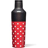 Corkcicle Disney Sport Canteen - Triple-Insulated - Keeps Drinks Cold for 25 Hours or Hot for 12 - Summer Drinkware Gift - Keeps Drinks Ice Cold - Minnie Mouse Polka - 16 oz