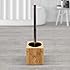 Relaxdays Bathroom Set Toilet Butler Made Of Bamboo And Stainless Steel Toilet Roll Holder And - View #6