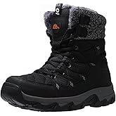 TRAILBLITZ Men's Winter Snow Boots Water Resistant Non Slip Warm Outdoor Lightweight Comfortable Durable 7.1 IN Height Hiking Shoes