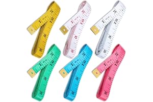 Tape Measure Body Measuring Tape, 6Pcs Sewing Tailor Craft Cloth Tape Measure Body Measurements Tape Dual Sided Retractable R