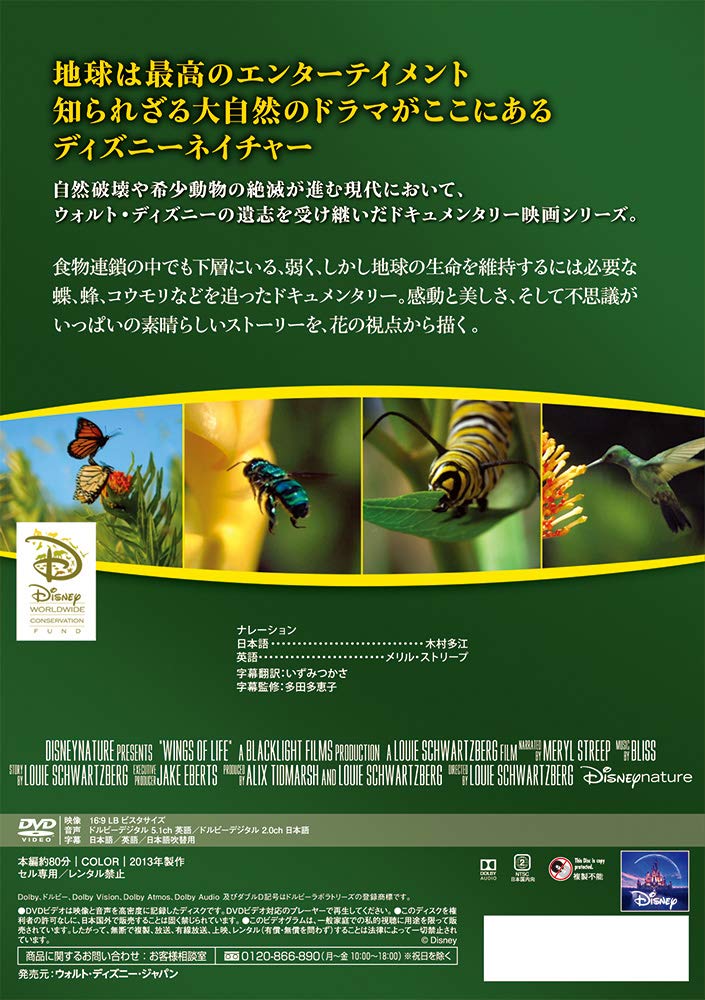 Documentary Disneynature Wings Of Life Edizione Giappone Italia Dvd Amazon Es Cine Y Series Tv
