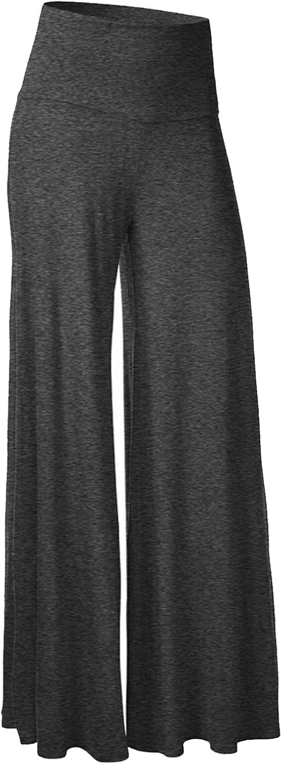 SEASUM Pantalon de Yoga Femmes Sport Large au Bas évasé à ...