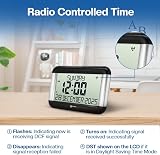 Geemarc VISO8 Dementia Clock Self-Setting Day Date UK MSF Battery view 2