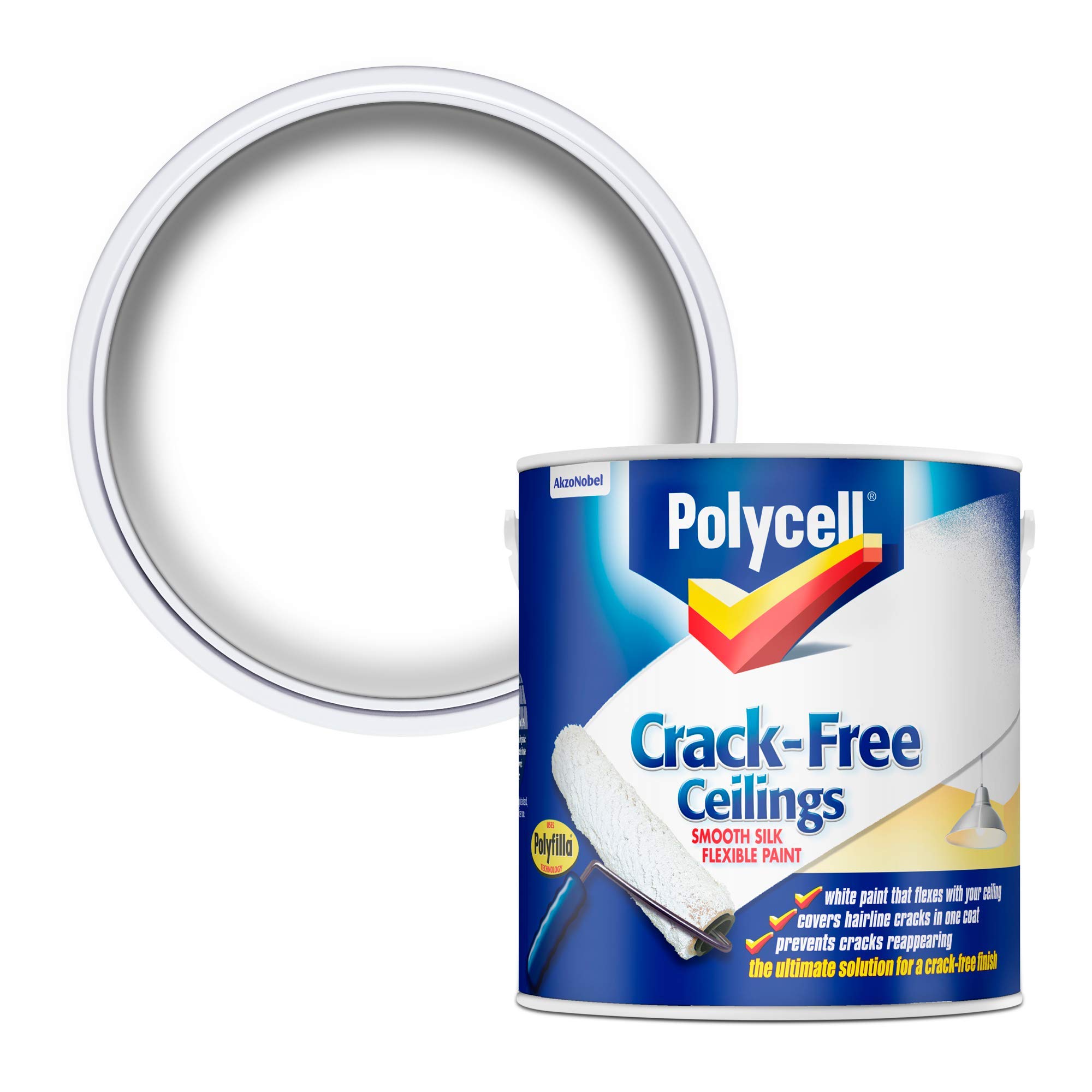 Polycell Crack-Free Ceilings Smooth Silk 2.5L