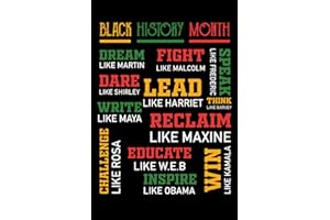 Black History Month: Blank Notebook Journal to Celebrate Melanin Black History Month - Present Ideas to Show Your Pride of African Heritage and Afrocentric Roots