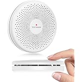 Smoke Detector Carbon Monoxide Detector Combo, HATHEPHS 10-Year Battery Slim Smoke & CO Alarm with Large Test/Silence Button, Adhesive & Screws Included