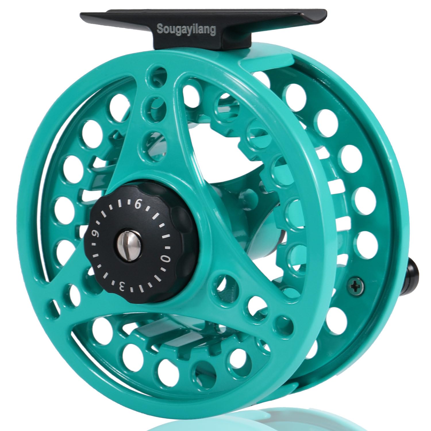 Sougayilang Fly Fishing Reel，Large Arbor With Diecast Aluminum Body Reel-5/6,7/8 Weights，Essential Fly Reels For Beginners-QL5/6