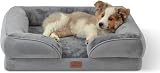 Bedsure Medium Dog Sofa Bed Orthopedic 71x58x16cm Grey