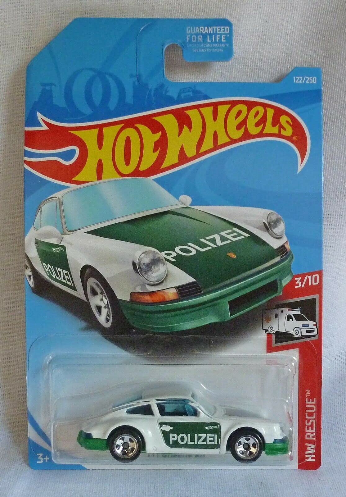 2019 Hot Wheels '71 Porsche 911 122/250 Polizei (Long Card)