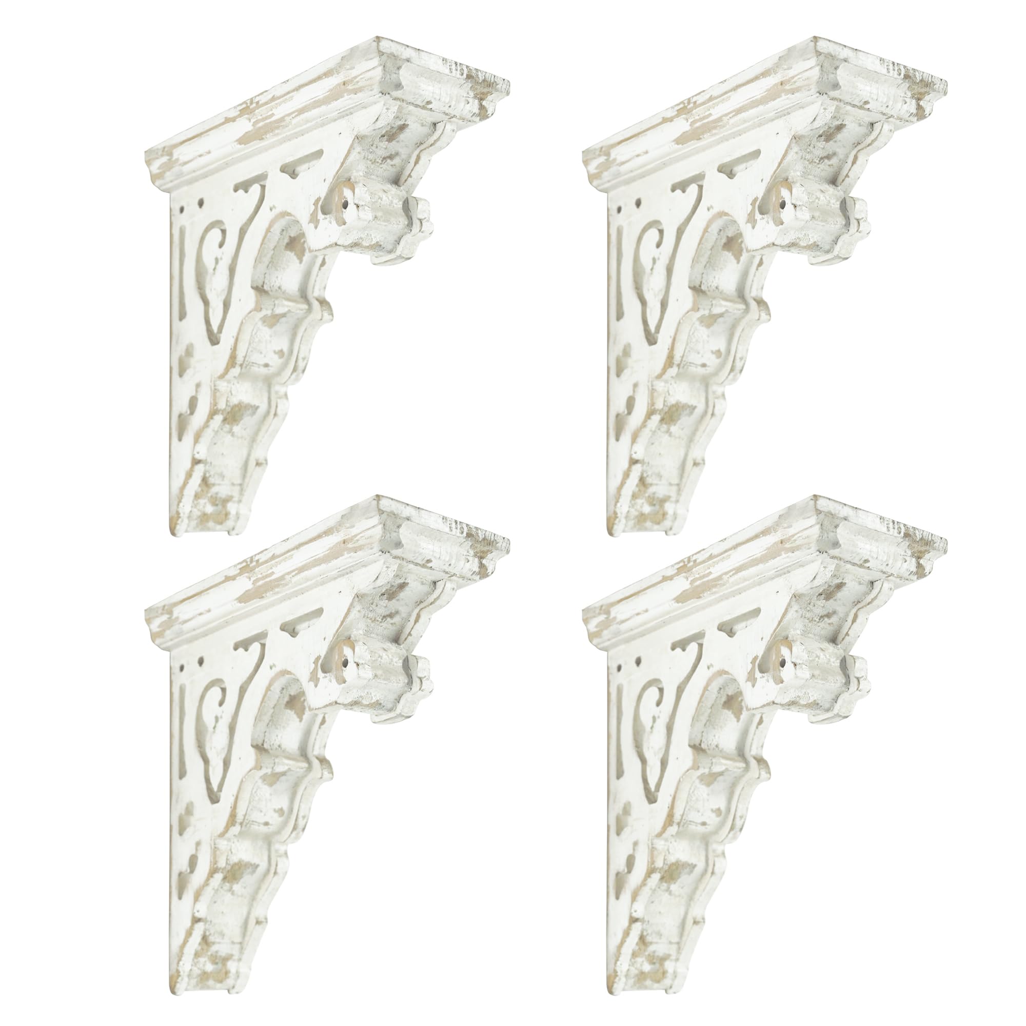BIG FORTUNE Set of 4 Corbels for Shelves Wood