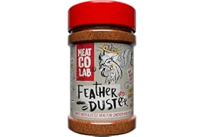 Angus & Oink | Feather Duster Rub | Sweet & Smoky Seasoning with Paprika, Orange, Lemon & Chipotle | Perfect for Chicken Wings & Pork | Versatile BBQ Rub | 200g