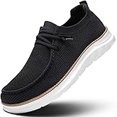 Mens Boat Loafers Slip-on Casual Mesh Walking Shoes Business Oxfords Sneakers Work Lightweight Comfortable Soft Sole