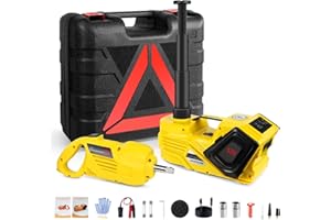 ZS ZAISHANG ZAISHANG Electric Car Jack Kit 5 Ton Hydraulic Jack(Lifting Range: 5.31-14.17 inch) with Impact Wrench Tire Inflator for Sport Cars Sedans EVs Efficient Tire Inflation and Emergency Tire Change
