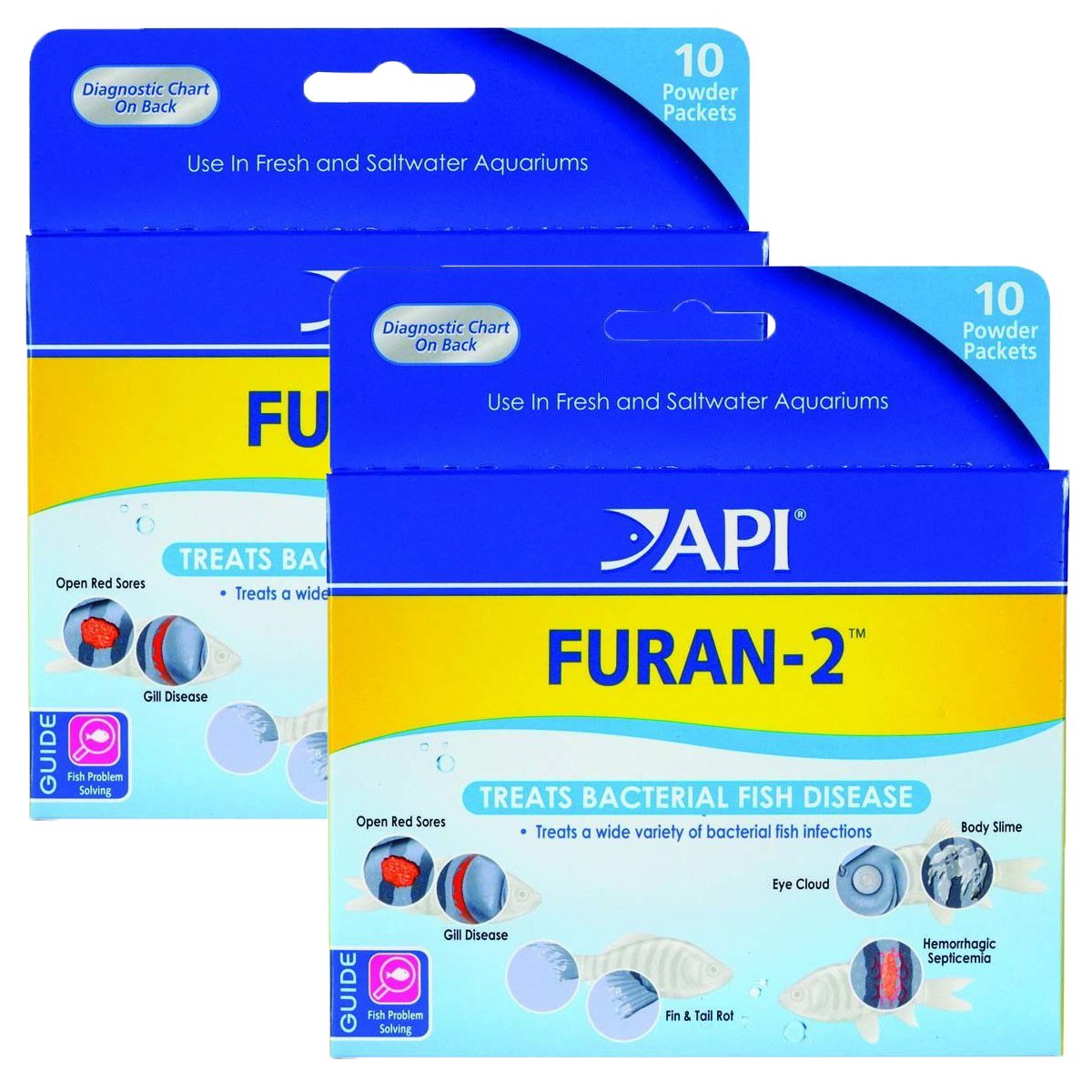 API Furan-2 Anti-Bacterial Fish Medication, 10 Packs Per Box