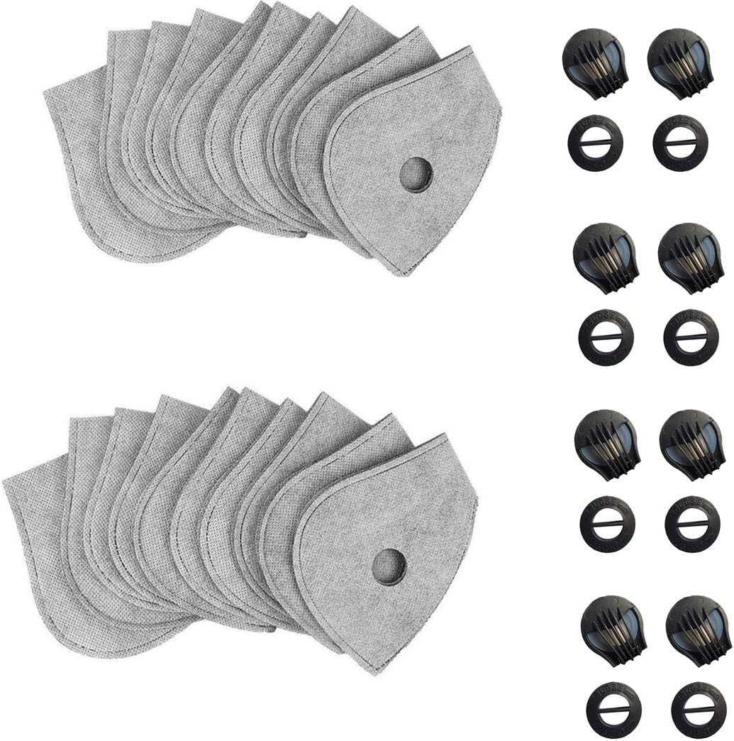 Cycling Face Mask with Activated Carbon Filters Windproof Dust-Proof Lightweight Breathable Quick Dry Sports Mask for Outdoor
