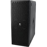 Rockville Titan Slim D8 Black Dual 8" Powered DJ PA Deep Bass Subwoofer | 1600W Peak, 400W RMS, 122dB SPL, XLR/RCA Inputs, Class D Amp, 35mm/M20 Mounts, Stackable