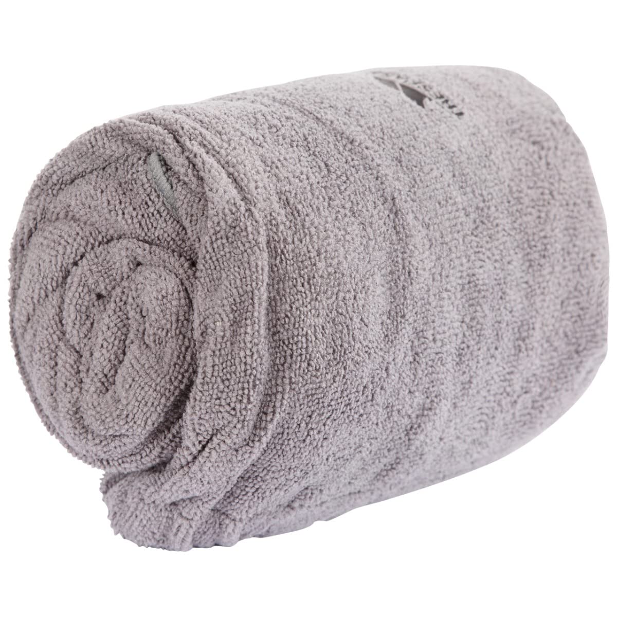 Trespass Microfibre Towel Grey Absorbent Quick Dry with Tabs