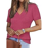 Arach&Cloz Women's Wool Blend Spring Summer Lightweight Business Casual Sweater Tops 2026