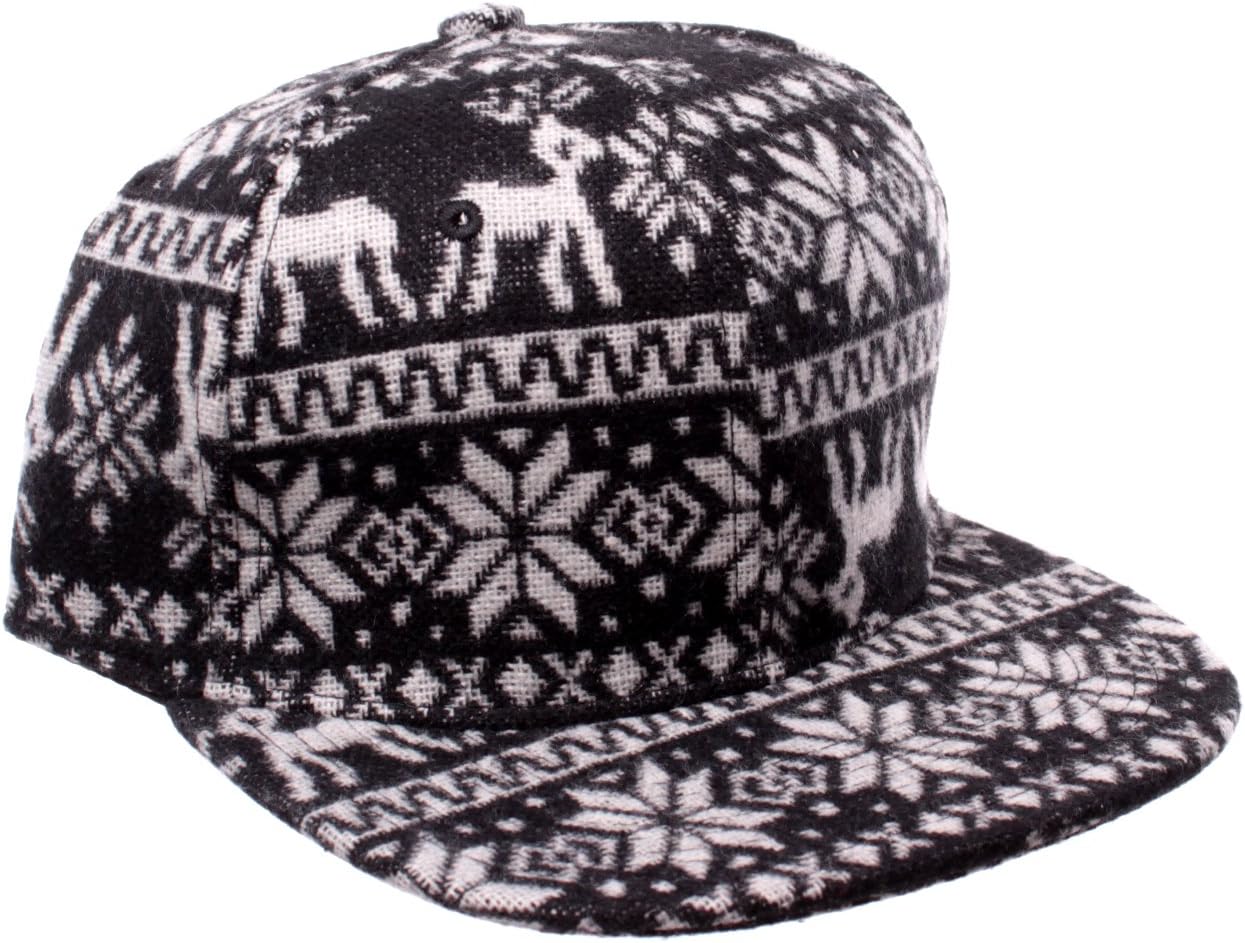 Crown Hat NYC Black & Grey Navajo Print Snapback