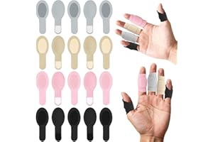20 Pcs Finger Splints Kit, Adjustable Elastic Nylon Finger Brace Supports for Trigger Finger, Arthritis, Strained or Sprained