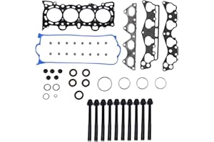 DNJ HGB297 Cylinder Head Gasket Set with Head Bolt Kit for 1996-2000 Honda Civic 1.6L 1588cc 98cid L4 SOHC