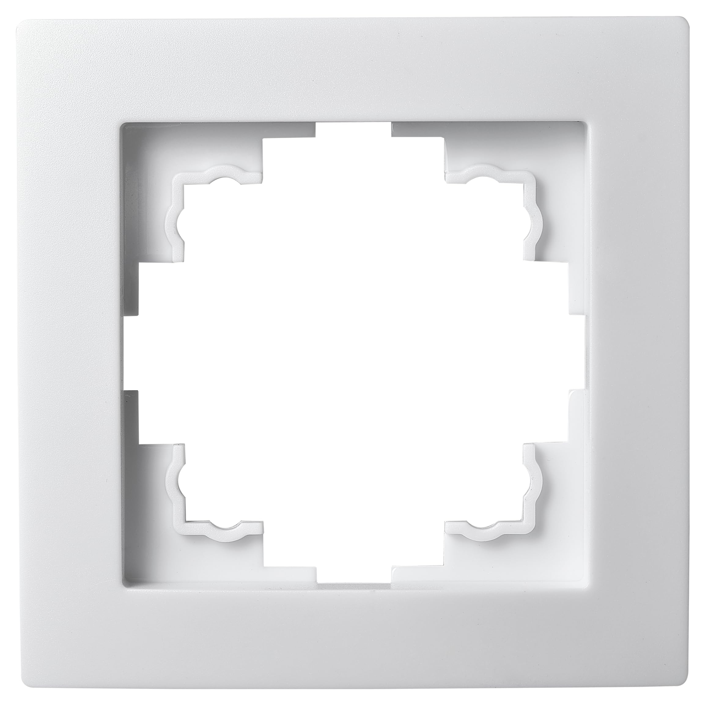 McPower Single Frame | Flair | Single Frame Socket Frame Switch Frame, Light Switch Cover Frame, White, Matt