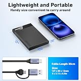 BENFEI 2.5 Inch SATA to USB Tool Free External Enclosure 6Gbps UASP view 6