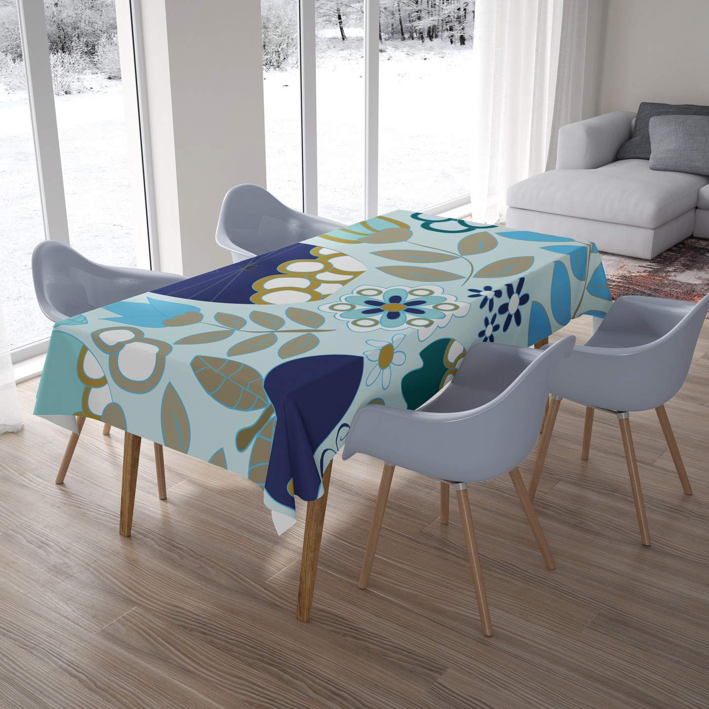 Bonamaison Kitchen Decoration, Tablecloth, 140cm x 200cm - Designed and Manufactured in Turkey