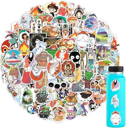 100pcs miyazaki hayao anime stickers studio ghibli