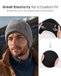 FURTALK Winter Beanie Hats with Earflap for Men