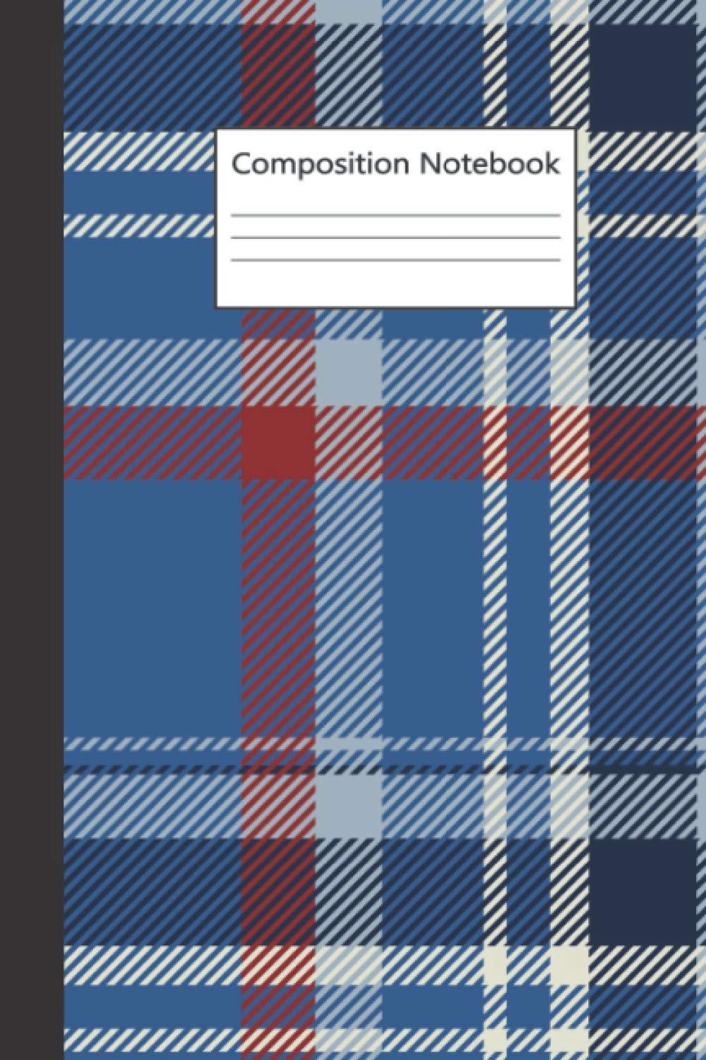 Composition Notebook: Tartan Scotland Seamless Plaid Vintage Pattern Christmas Lined Notebook Journal 120 Pages (6x9 Inches)