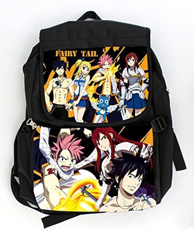 Fairy Tail Blue Anime Canvas Large Capacity School