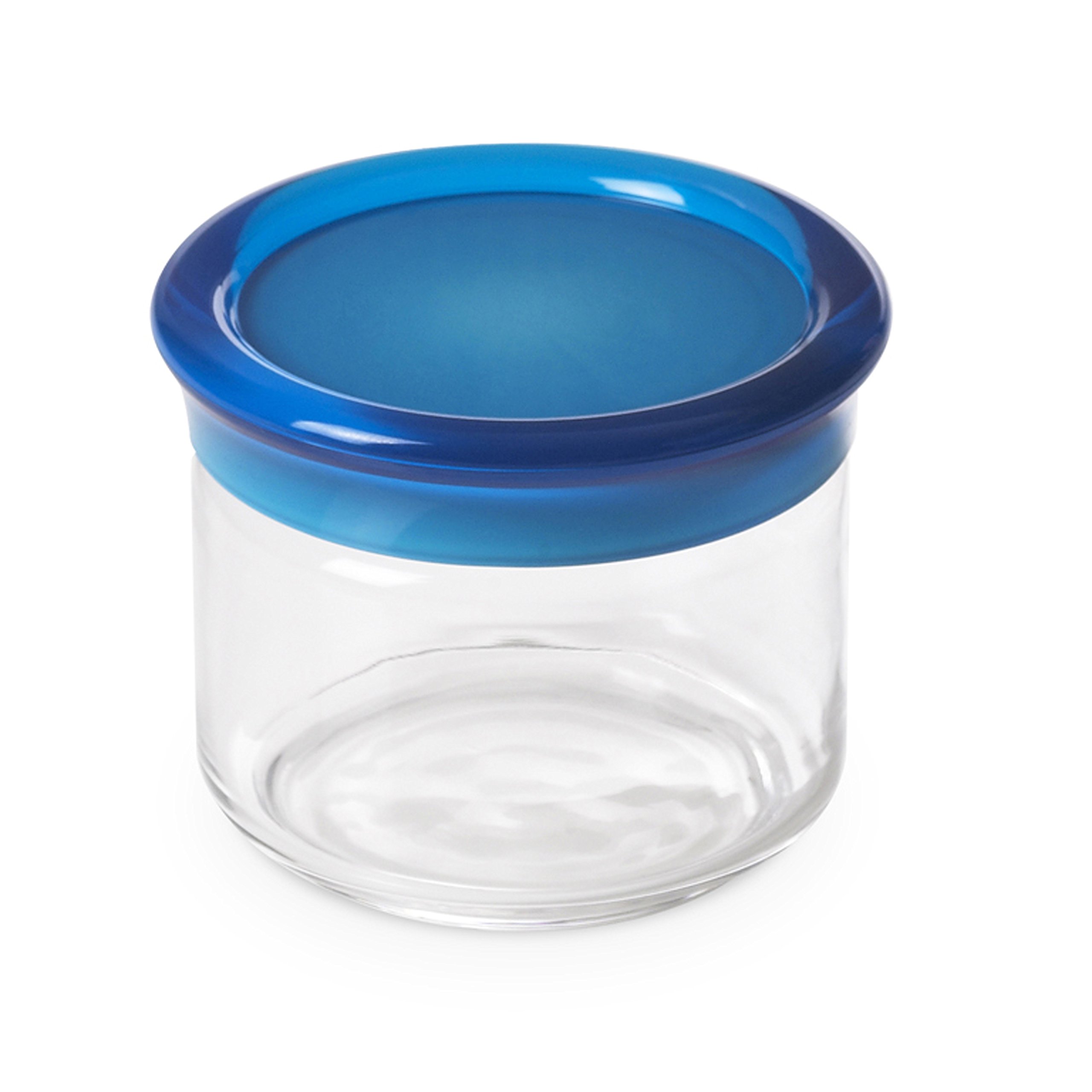 omada Design unbreakable plastic container 16,91 fl oz high 3,54 INCH, Trendy line, Turquoise — image 1