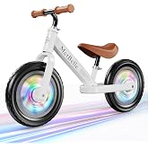 MetBelle Toddler Balance Bike 1-3 Year Old,12" No Pedal Kids Indoor Outdoor Toy Bike 2-5 Years Old with Tool-Free Adjustments Seat, Lightweight First Bike Gift for 2-3 Boys Girls