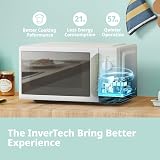 COMFEE' 700W 19L Mini Microwave Oven, Compact Design & InverTech view 2
