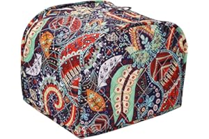 HERSENT Two Slice Toaster Cover, Kitchen Small Appliance Dust Cover, Bread Toaster Oven Cloth Cover,Kitchen Broiler Organizer Bag, Nifty Broiler Appliance Organizer Bag, Big Size 11.5x8x8Inches