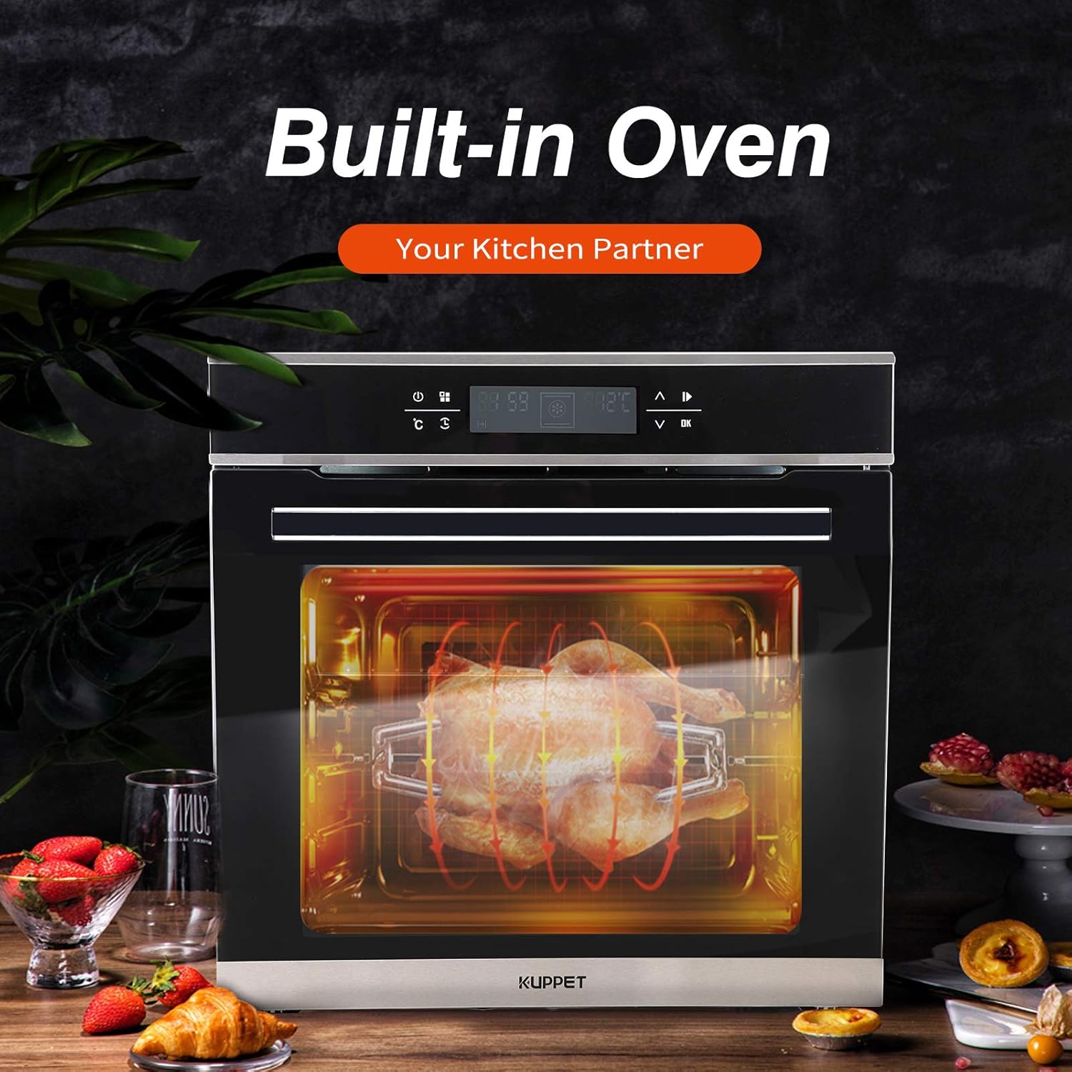 Amazon.com: Kuppet E750100-H1 Horno eléctrico de pared única ...